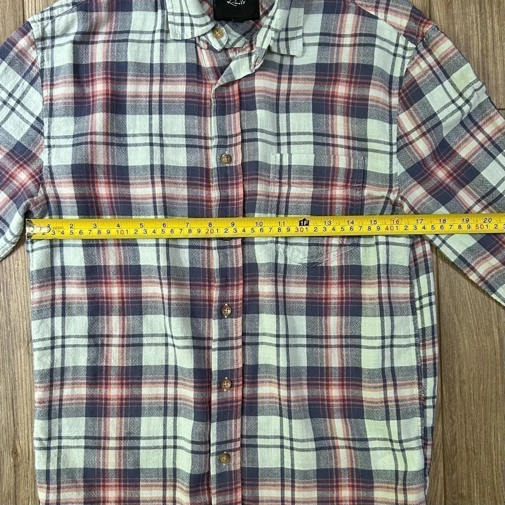 Rails | Lennox Light Flannel Shirt in Aqua Salmon (S) - Picture 8 of 16